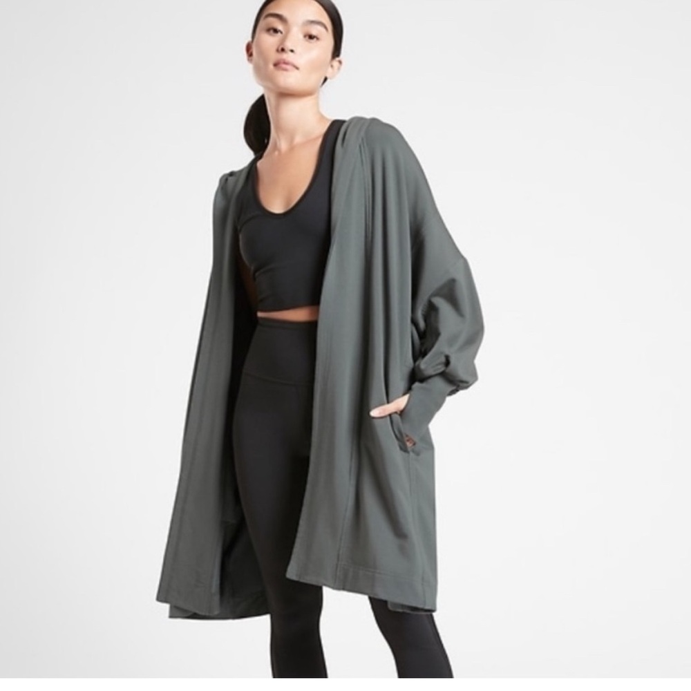Athleta Mantra Hooded Sweater/Sweatshirt Relaxed Fit